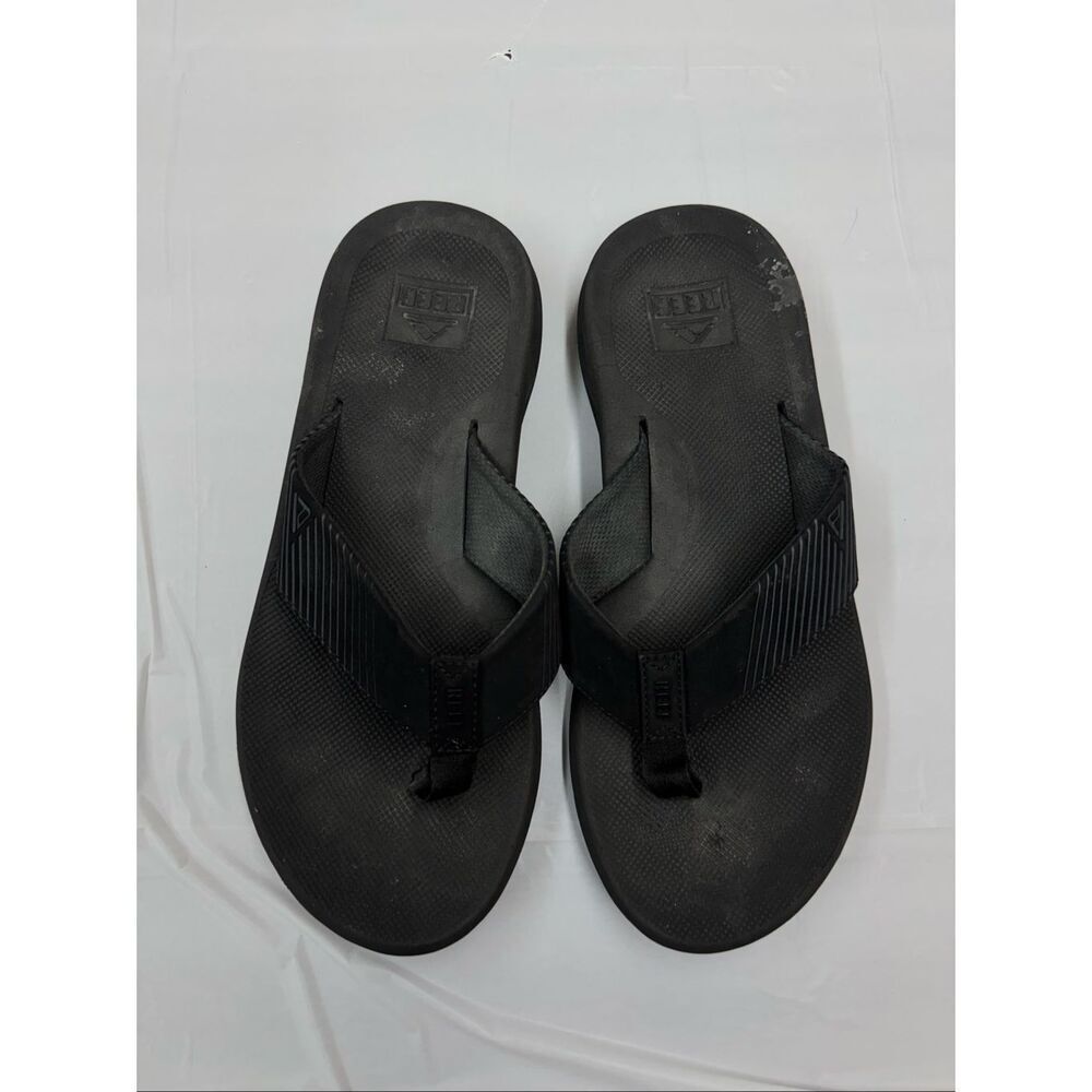 Reef Black Phantom II Flip Flops Size 10 Mens